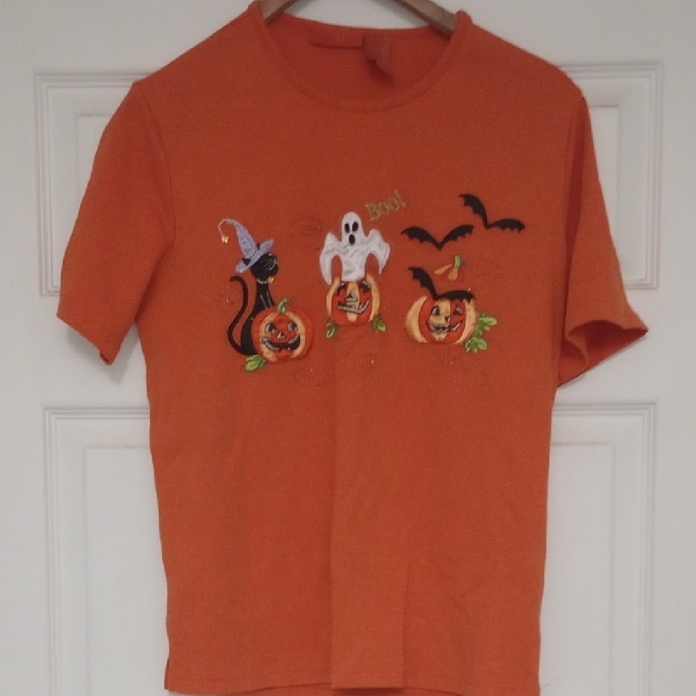 Orange Halloween Graphic Tee